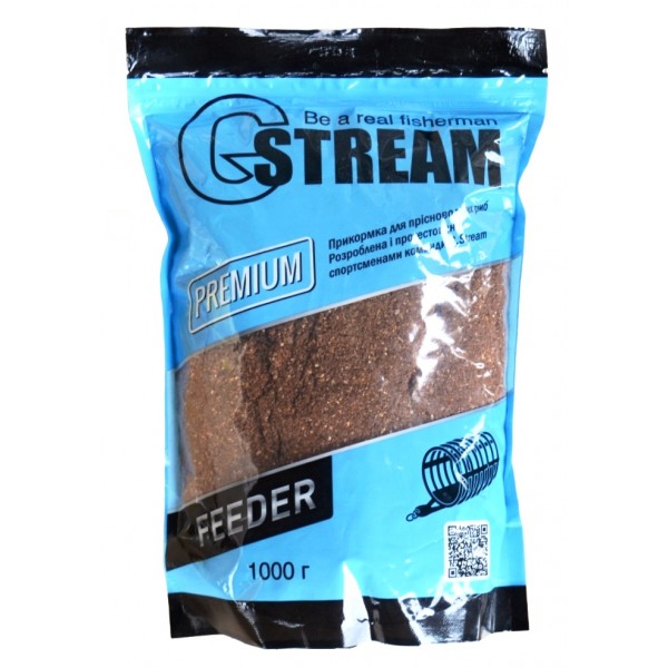 Прикормка для рыбной ловли, G.Stream Premium, 1кг, вкус Фидер (Feeder)
